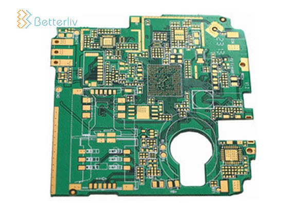 HASL چهار لایه PCB 1.0 میلی متر ضخامت اندود طلای سخت اندازه صفحه سفارشی